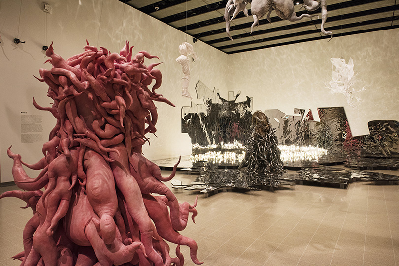 Installation view of Lee Bul_ Crashing at Hayward Gallery, 2018 © Lee Bul 2018. Photo_ Linda Nylind