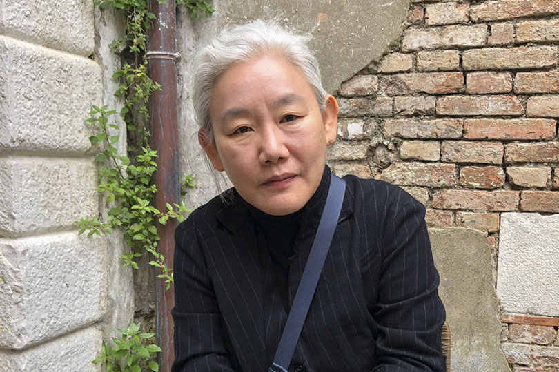 Lee Bul, one of South Korea’s best-known artists, during the opening week of the 2019 Venice Biennale. Photo: Enid Tsui