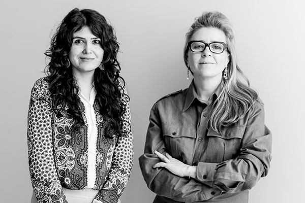 From left: Natasha Ginwala and Defne Ayas. Photo© Victoria Tomaschko.