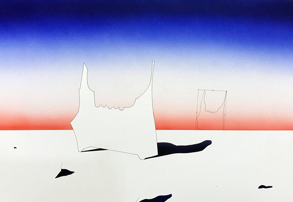 박현정, 〈image(76)〉 2018, 종이에 아크릴, 펜, 49 x 34 cm. ⓒ작가 ⓒ서울시립미술관