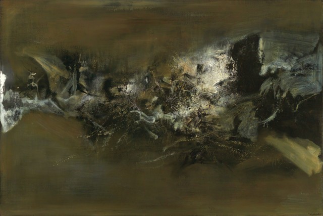 Zao Wou-ki, ‘10.11.58-30.12.70’, 1958-70, oil on canvas. Image courtesy Christie’s Images Ltd