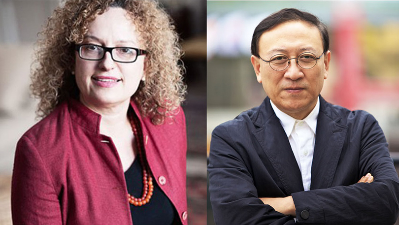 Carolyn Christov-Bakargiev(left), Yongwoo Lee(right)  