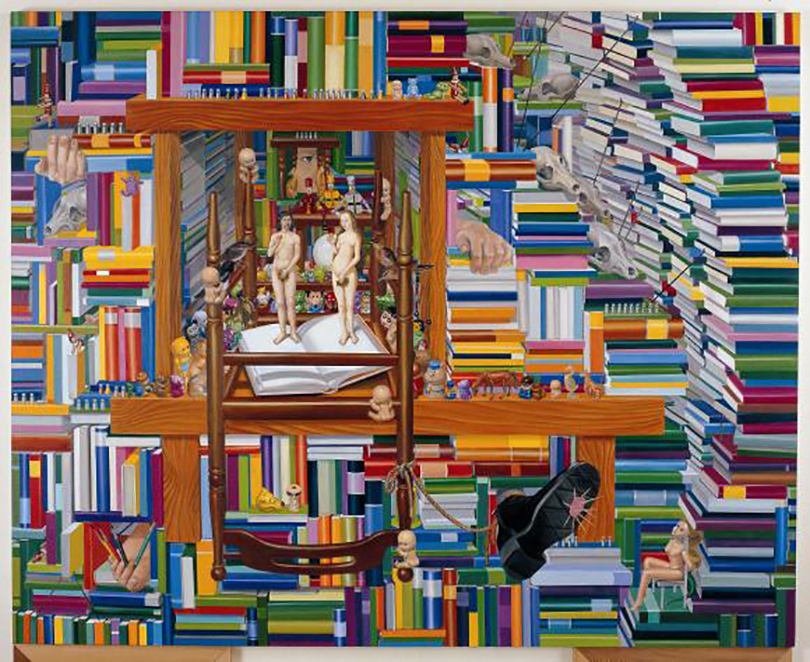 Hong Kyung-taek_ Library 5_oil on canvas_130x162cm_2005