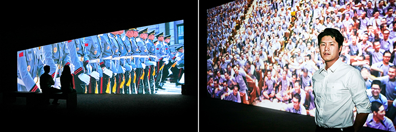 Left) Kelvin Kyung Kun Park, 'ARMY: 600,000 Portraits' Installation view
Right) Winner of 2016 Art Spectrum Award Kelvin Kyung Kun Park