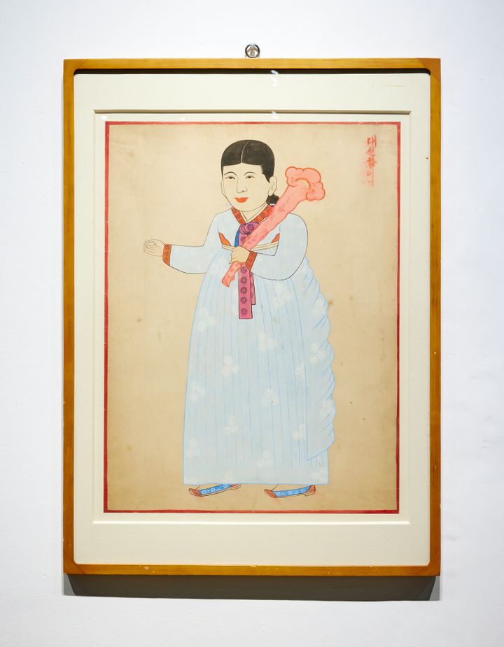 Great Spirit Grandmother (20th century). Collection of the Gahoe Minhwa Museum, Seoul. Exhibition view: Minds Rising, Spirits Tuning, 13th Gwangju Biennale, Gwangju (1 April–9 May 2021). Courtesy Gwangju Biennale Foundation. Photo: Sang tae Kim.