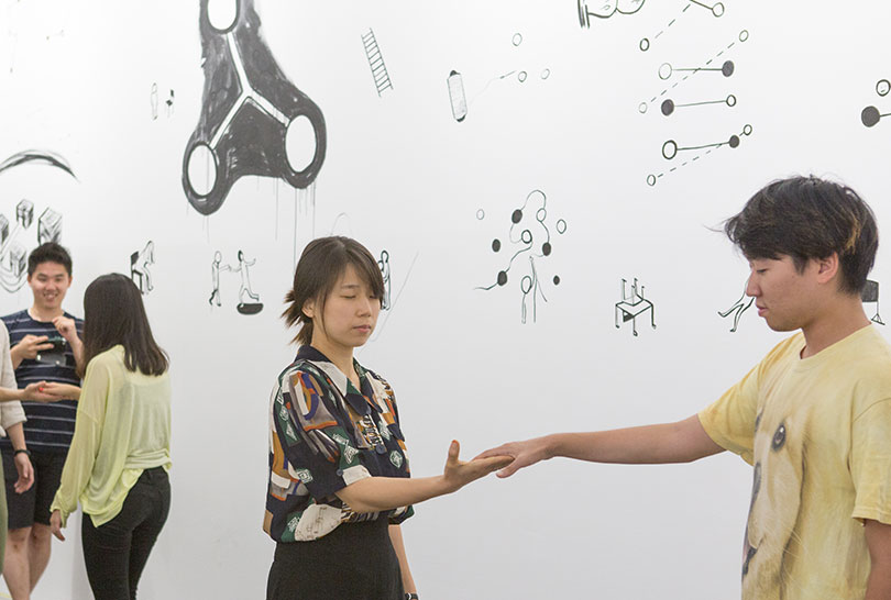 Above) Taeyoon Choi, ‘Uncertainty School,’ 2016, education program, SeMA Biennale Mediacity Seoul 2016. Below) Sara Hendren and Alice Sheppard at the Seminar 3, ‘Ramp and Accessibility Mapping’, SeMA Biennale Mediacity Seoul 2016.