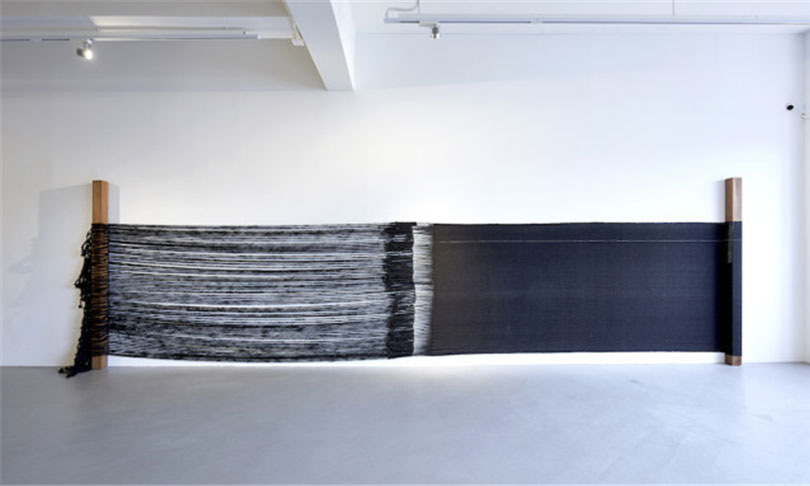 Sheela Gowda, ‘Either Way’, 2015, wool, human hair and wood, dimensions variable. Image courtesy the artist and Para Site, Hong Kong.