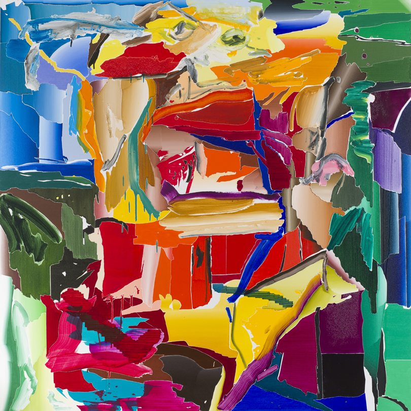 김서울 〈After De Kooning No. 5〉 캔버스에 168가지 색 172×172cm 2017. 사진제공 아트인컬처